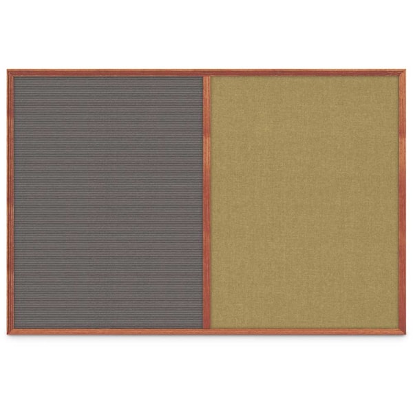 Slim Style Indoor Enclosed Corkboard, 30